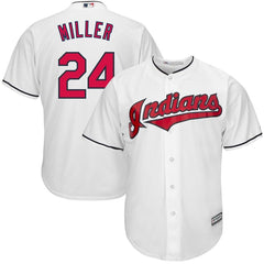 Andrew Miller Cleveland Indians Majestic Home Official Cool Base Player Jersey - White 2019