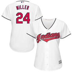 Andrew Miller Cleveland Indians Majestic Women's Home Cool Base Jersey - White 2019