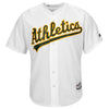 Image of Andrew Triggs Oakland Athletics Majestic Home Cool Base Jersey - White 2019