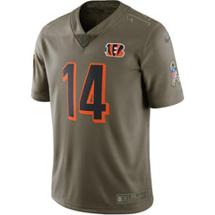 Andy Dalton Cincinnati Bengals Salute To Service Limited Jersey - Olive 2019