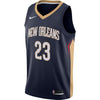 Image of Anthony Davis New Orleans Pelicans Swingman Jersey Navy - Icon Edition 2019