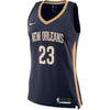 Image of Anthony Davis New Orleans Pelicans Women's Swingman Jersey - Navy - Icon Edition 2019