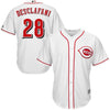 Image of Anthony DeSclafani Cincinnati Reds Majestic Official Cool Base Player Jersey - White 2019