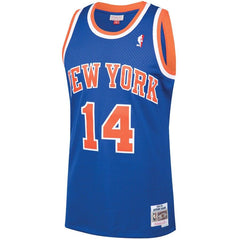 Anthony Mason New York Knicks Mitchell & Ness 1991-92 Hardwood Classics Swingman Jersey – Blue 2019