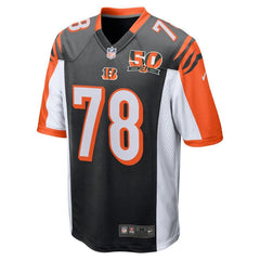 Anthony Munoz Cincinnati Bengals 50th Anniversary Retired Player Game Jersey - Black 2019