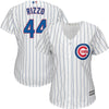 Image of Anthony Rizzo Chicago Cubs Majestic Women's Cool Base Player Jersey - White 2019