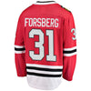 Image of Anton Forsberg Chicago Blackhawks Breakaway Player Jersey – Red 2019