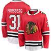 Image of Anton Forsberg Chicago Blackhawks Youth Breakaway Player Jersey – Red 2019