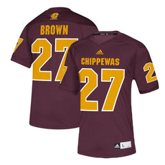 Antonio Brown Central Michigan Chippewas  NFLPA Alumni Chase Replica Jersey - Maroon 2019