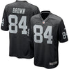 Image of Antonio Brown Oakland Raiders Game Jersey – Black 2019