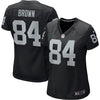 Image of Antonio Brown Oakland Raiders Women's Game Jersey – Black 2019