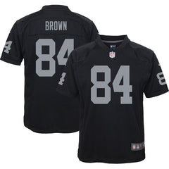 Antonio Brown Oakland Raiders Youth Game Jersey – Black 2019