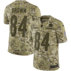 Antonio Brown Pittsburgh Steelers Salute to Service Limited Jersey – Camo 2019