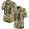 Image of Antonio Brown Pittsburgh Steelers Salute to Service Limited Jersey – Camo 2019