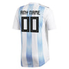 Image of Argentina National Team Home Custom Jersey - White 2019