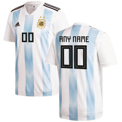 Argentina National Team Home Replica Custom Jersey - White 2019