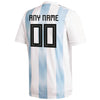 Image of Argentina National Team Home Replica Custom Jersey - White 2019