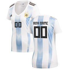 Argentina National Team Women's World Cup Home Replica Custom Jersey – White 2019