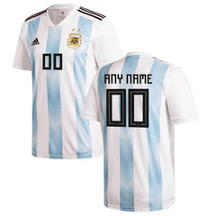 Argentina National Team Youth Home Replica Custom Jersey - White 2019