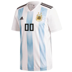 Argentina National Team Youth Home Replica Custom Jersey - White 2019