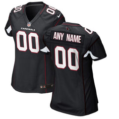 Arizona Cardinals Women's Custom Game Jersey - Black 2019