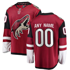 Arizona Coyotes Home Breakaway Custom Jersey - Red 2019