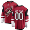 Image of Arizona Coyotes Home Breakaway Custom Jersey - Red 2019