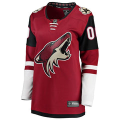 Arizona Coyotes Women's Home Breakaway Custom Jersey - Red 2019