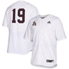 Image of Arizona State Sun Devils  Full Button Baseball Jersey - White 2019