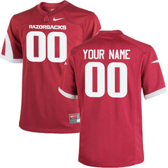 Arkansas Razorbacks Youth Custom Replica Jersey - Cardinal 2019