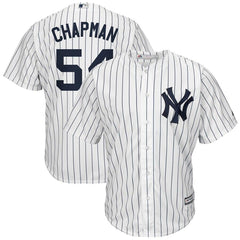 Aroldis Chapman New York Yankees Majestic Cool Base Home Player Jersey - White 2019