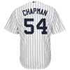 Image of Aroldis Chapman New York Yankees Majestic Cool Base Home Player Jersey - White 2019