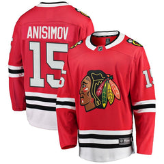 Artem Anisimov Chicago Blackhawks Home Breakaway Player Jersey – Red 2019