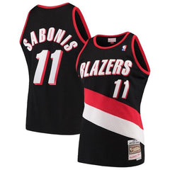 Arvydas Sabonis Portland Trail Blazers Mitchell & Ness Hardwood Classics Swingman Jersey – Black 2019