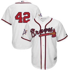 Atlanta Braves Majestic 2019 Jackie Robinson Day Official Cool Base Jersey – White 2019