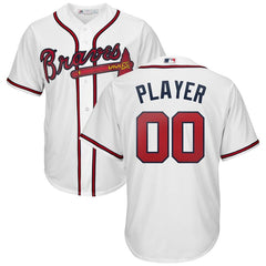 Atlanta Braves Majestic Home 2019 Cool Base Custom Jersey – White 2019