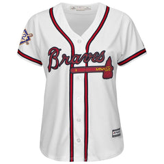 Atlanta Braves Majestic Women's 2019 Jackie Robinson Day Official Cool Base Jersey – White 2019