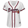 Image of Atlanta Braves Majestic Women's 2019 Jackie Robinson Day Official Cool Base Jersey – White 2019