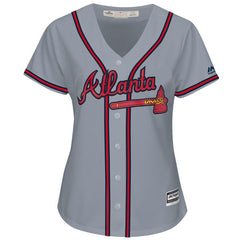 Atlanta Braves Majestic Women's 2019 Road Cool Base Team Jersey – Gray 2019