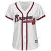 Image of Atlanta Braves Majestic Women's Home 2019 Cool Base Custom Jersey – White 2019