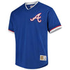 Image of Atlanta Braves Mitchell &amp; Ness Mesh V-Neck Jersey – Royal 2019