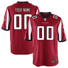 Atlanta Falcons Custom Game Jersey - Red 2019