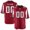 Image of Atlanta Falcons Custom Game Jersey - Red 2019