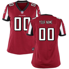 Atlanta Falcons Women's Custom Game Jersey - Red 2019