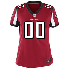 Atlanta Falcons Women's Custom Game Jersey - Red 2019