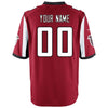 Image of Atlanta Falcons Youth Custom Game Jersey - Red 2019