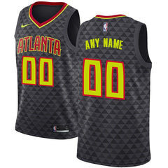 Atlanta Hawks Swingman Custom Jersey Black - Icon Edition 2019