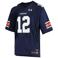 Auburn Tigers Under Armour #12 Perf Replica Football Jersey – Navy 2019