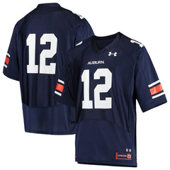 Auburn Tigers Under Armour #12 Perf Replica Football Jersey – Navy 2019