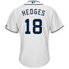 Image of Austin Hedges San Diego Padres Majestic Home Cool Base Jersey - White 2019